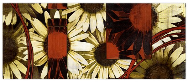 Tablou cu flori (120x50 cm)