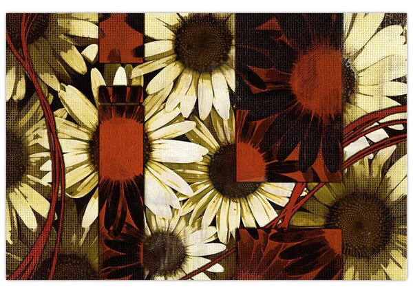 Tablou cu flori (90x60 cm)