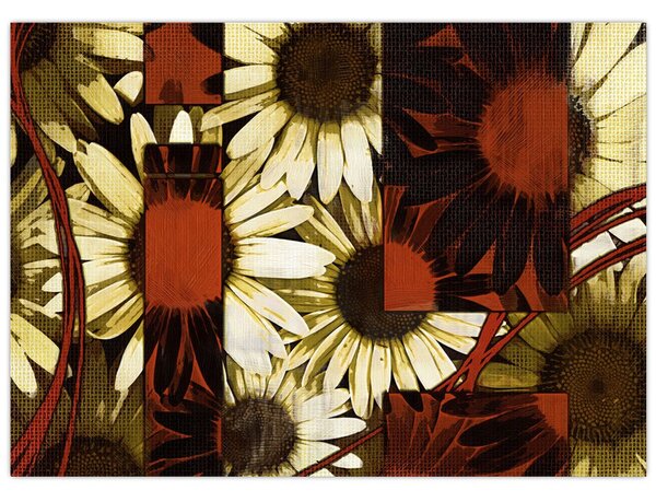 Tablou cu flori (70x50 cm)