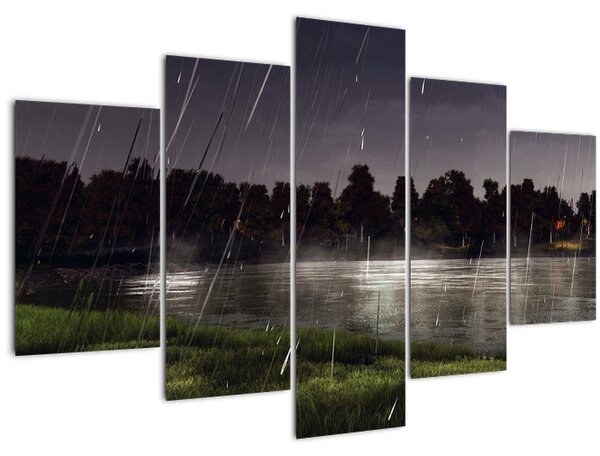 Tablou - Seara ploioasă (150x105 cm)