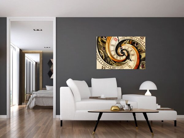 Tablou cu ceas (90x60 cm)