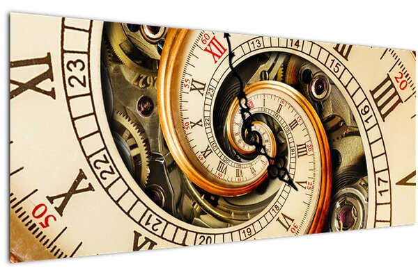 Tablou cu ceas (120x50 cm)