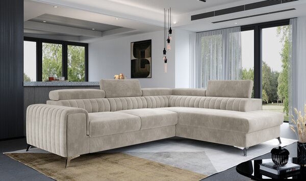 Coltar extensibil LAURENCE cu lada de depozitare.(personalizabil)