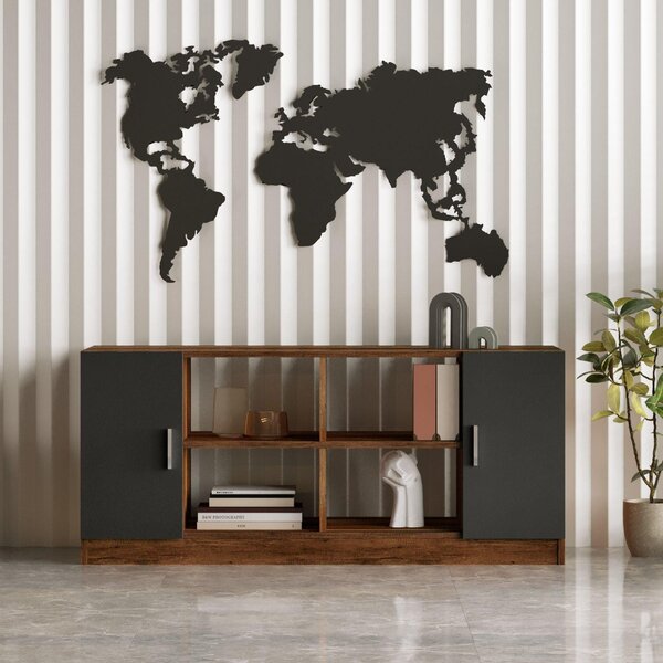 Set mobilier de birou Linta, 5 piese, 140x74x60 cm