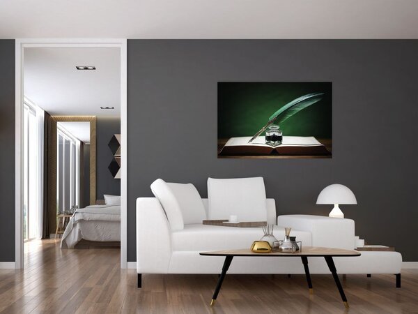 Tablou cu stilou sriind (90x60 cm)