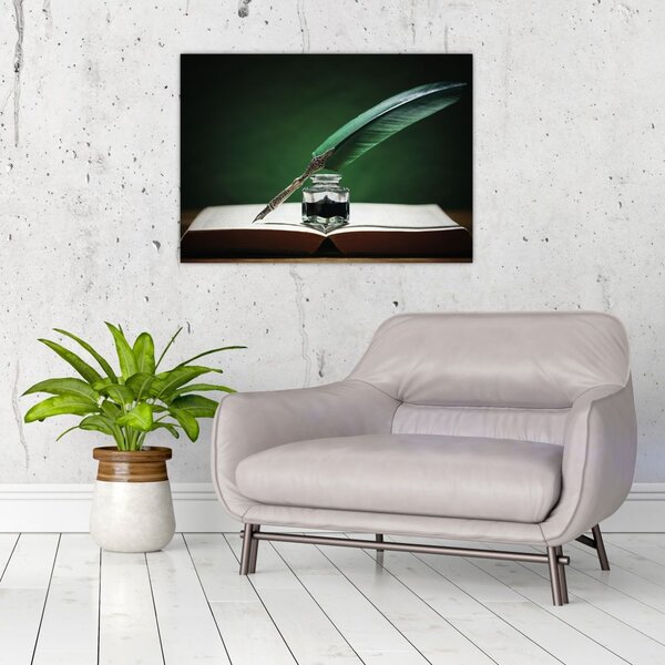 Tablou cu stilou sriind (70x50 cm)