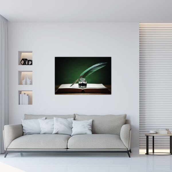 Tablou cu stilou sriind (90x60 cm)
