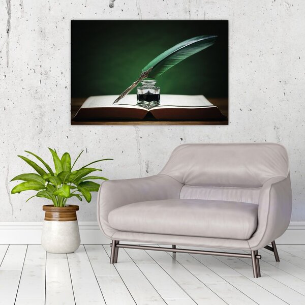 Tablou cu stilou sriind (90x60 cm)