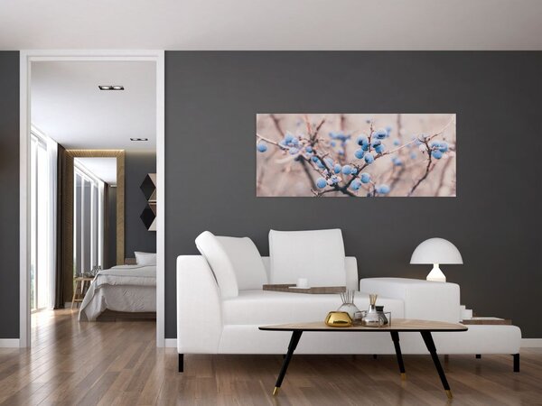 Tablou cu fructe pe tufiș (120x50 cm)