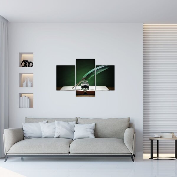 Tablou cu stilou sriind (90x60 cm)