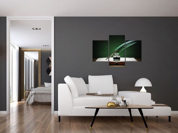 Tablou cu stilou sriind (90x60 cm)