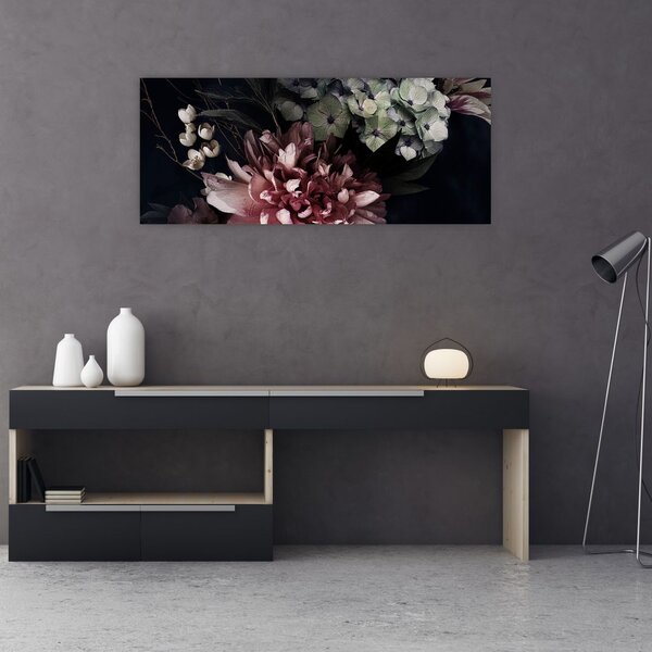 Tablou cu buchet (120x50 cm)