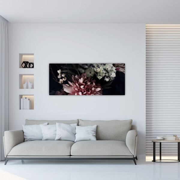 Tablou cu buchet (120x50 cm)