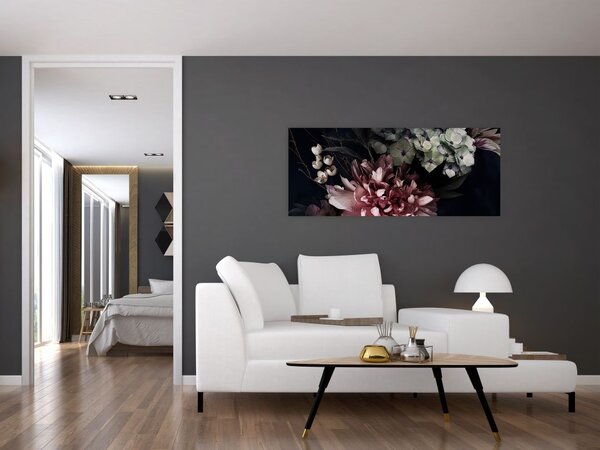 Tablou cu buchet (120x50 cm)