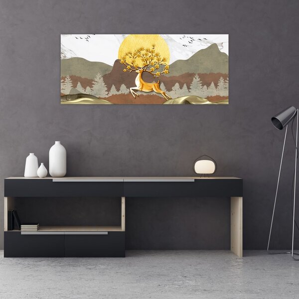 Tablou cu cerb (120x50 cm)