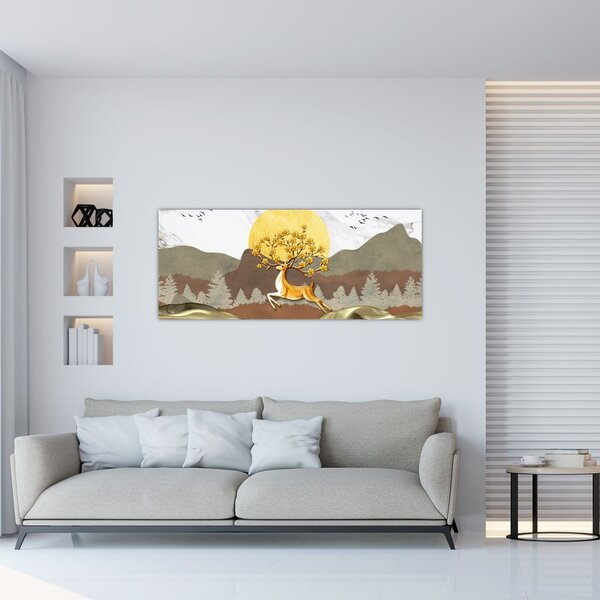 Tablou cu cerb (120x50 cm)
