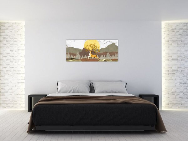 Tablou cu cerb (120x50 cm)