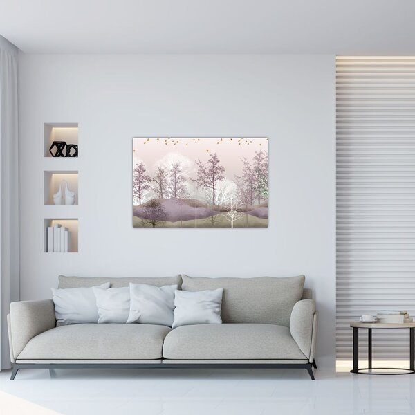 Tablou cu pădure (90x60 cm)