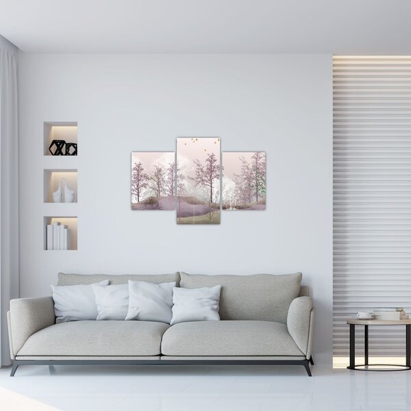 Tablou cu pădure (90x60 cm)
