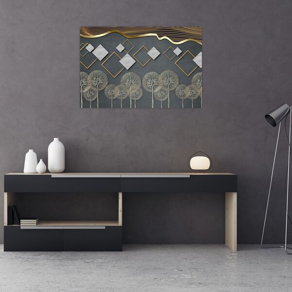Tablou cu abstracție (90x60 cm)