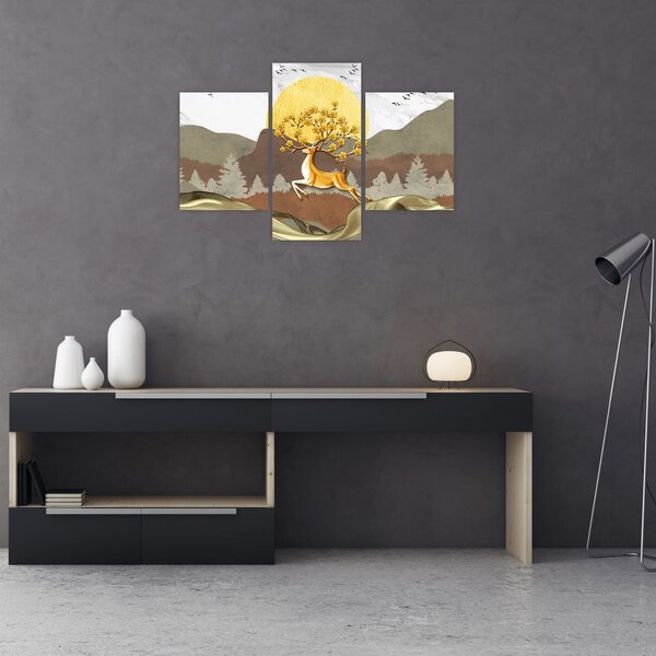 Tablou cu cerb (90x60 cm)
