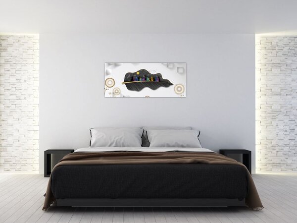 Tablou abstracției (120x50 cm)