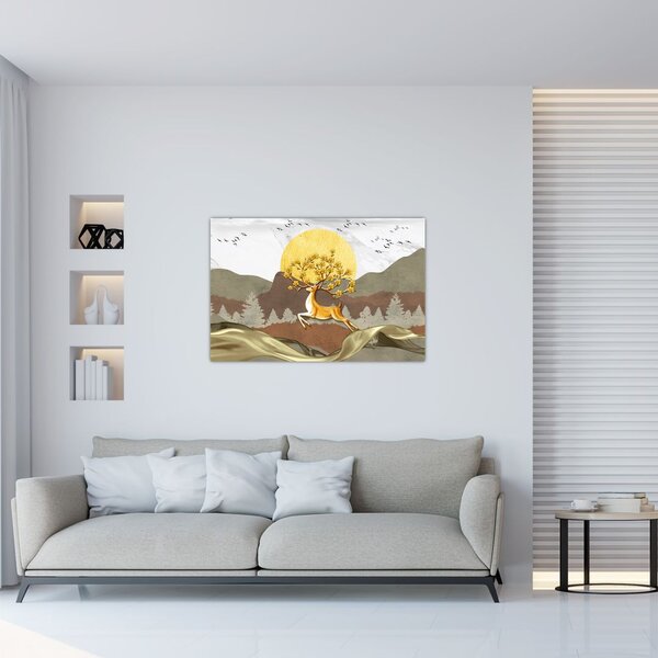 Tablou cu cerb (90x60 cm)