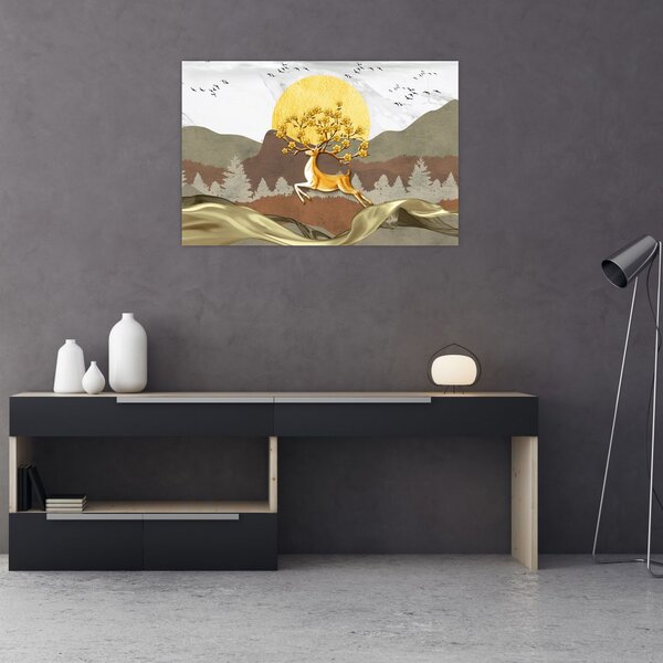 Tablou cu cerb (90x60 cm)
