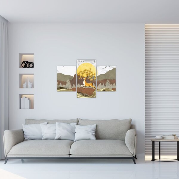 Tablou cu cerb (90x60 cm)