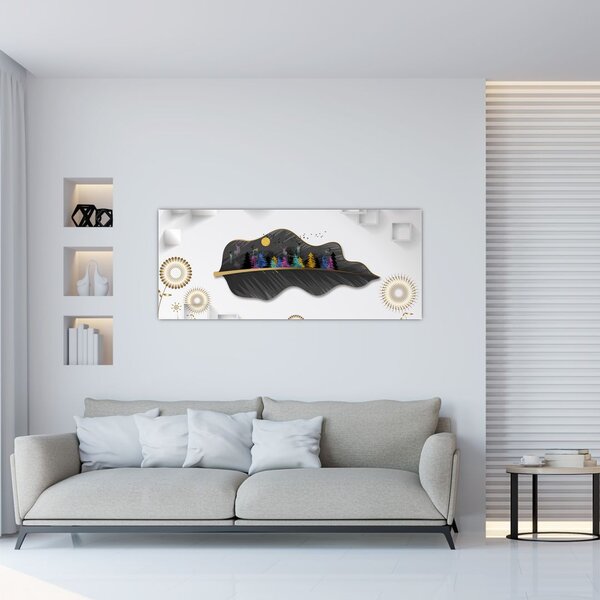 Tablou abstracției (120x50 cm)