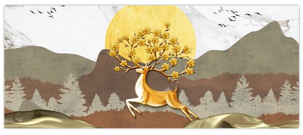 Tablou cu cerb (120x50 cm)