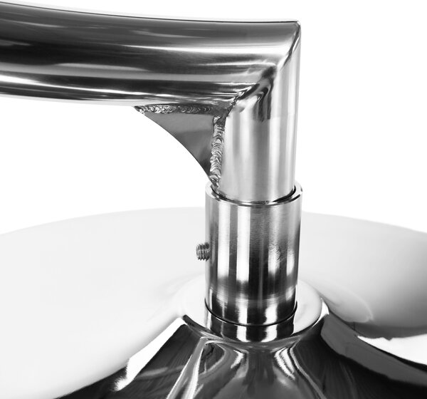 KONDELA Scaun suspendat cu suport, transparent/ argintiu/ gri, BUBBLE NEW TIP 3