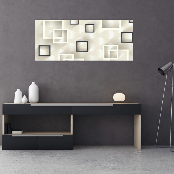 Tablou geometric abstract (120x50 cm)