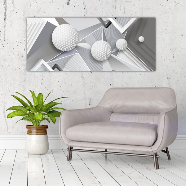 Tablou geometric abstract (120x50 cm)