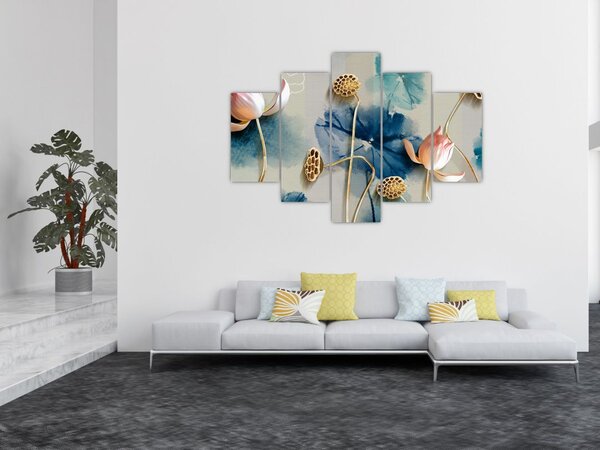 Tablou cu flori (150x105 cm)