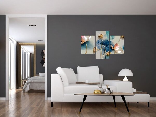 Tablou cu flori (90x60 cm)