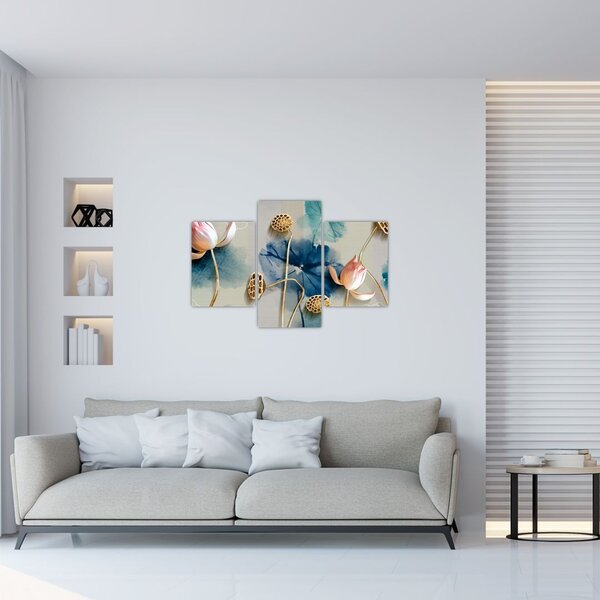 Tablou cu flori (90x60 cm)