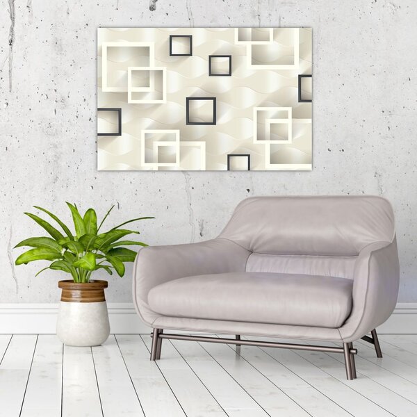 Tablou geometric abstract (90x60 cm)