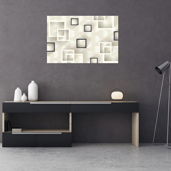Tablou geometric abstract (90x60 cm)