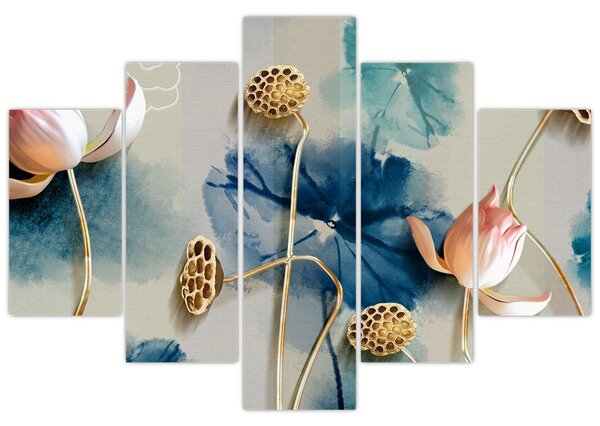 Tablou cu flori (150x105 cm)