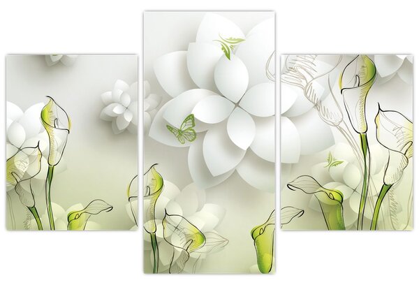 Tablou cu flori (90x60 cm)
