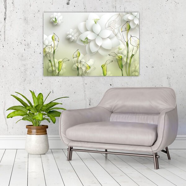 Tablou cu flori (90x60 cm)