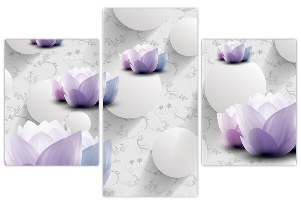 Tablou cu flori (90x60 cm)