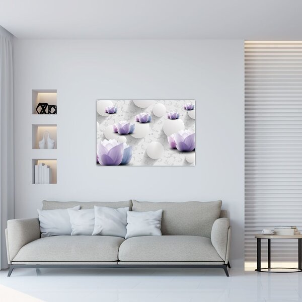 Tablou cu flori (90x60 cm)