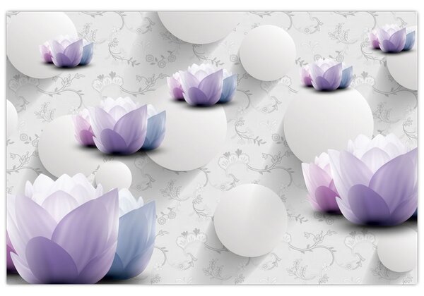 Tablou cu flori (90x60 cm)