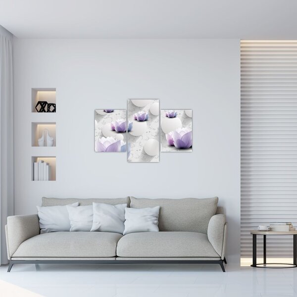Tablou cu flori (90x60 cm)