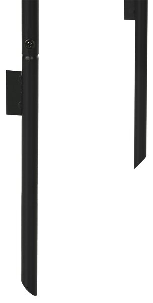 Outsunny Arc de Grădină pentru Trandafiri și Plante Cățărătoare, Structură Metalică Rezistentă, 140x40x240 cm, Negru | Aosom Romania