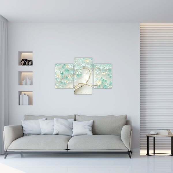 Tablou - Copac auriu înflorit (90x60 cm)