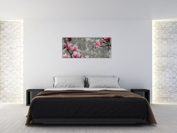 Tablou cu flori (120x50 cm)