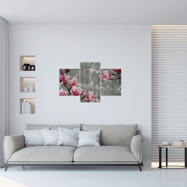 Tablou cu flori (90x60 cm)